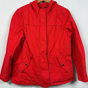 Orly Women's 100% Cotton Hooded Utility Jacket, Size 14